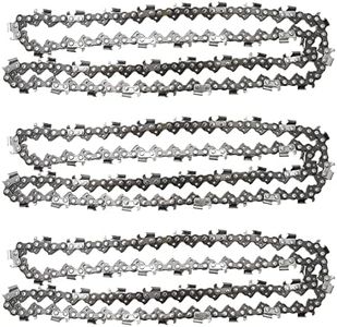 Saihisday 20 inch Chainsaw Chain 325" Pitch .058" Gauge 76DL Replacement for Blue Max 53543 8901 8902 Replacement for Husqvarna Stihl Poulan Craftsman Chainsaws 3 Pack