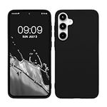 kwmobile Case Compatible with Samsung Galaxy A35 Case - Soft Slim Protective TPU Silicone Cover - Black