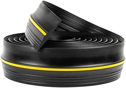 AcbbMNS 10Ft Universal Garage Door Bottom Seal Strip Threshold Floor Buffering Sealing Rubber Strip Waterproof Seal Strip Weather Stripping, Wide 89mm Hight 13mm