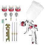 ROIIKETU HVLP Paint Sprayer,Pro Gravity Air Spray Gun Paint Sprayers with 3 Nozzle 1.4MM,1.7MM,2.0MM & 600CC Cup Paint Sprayers for Fencing and Decking