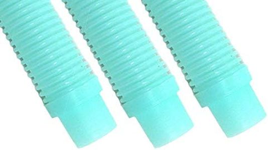 Puri Tech 3 Pack Universal Pool Cleaner Suction Hose 48 Inches Long Aqua Color for Kreepy Krauly, Baracuda G3/G4, Navigator, & More Universal Fit