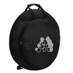 Tosnail 22" Cymbal Gig Bag with Carry Handle and Shoulder Straps - Great for Dust-proof Storage