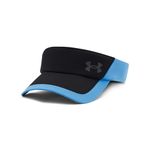 Under Armour Men's Iso-chill Launch Run Visor, (002) Black / Viral Blue / Reflective, One size