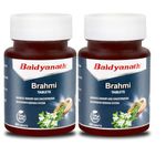 Baidyanath Brahmi Tablets- 60 Tab | Helps To Handle Life’s Daily Stress | Promotes Mind Relaxation (Pack of 2)