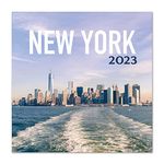 Grupo Erik Official New York Wall Calendar 2023 12" x 12" FSC®, 12 Month Planner, Square Wall Calendar 2023, Family Planner Calendar 2023, Travel Calendar 2023, 4 Bonus Months