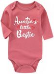 [BFYSYO] Aunties Bestie Baby Clothes Aunt Baby Romper Baby Girl Outfits Boy Baby Bodysuits Gifts