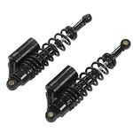 Pair 340mm Motorcycle Rear Shock Absorber Universal for ATV SUV (Black)