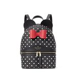 Kate Spade disney x kate spade new york minnie backpack Polka Dot Leather, Black Multi, Small