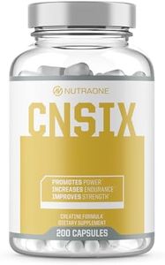 CNSix Creatine Capsules by NutraOne – Creatine HCL to Help Build Lean Muscle* (600mg - 200 Capsules)