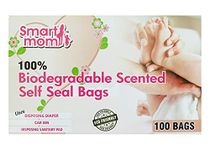 Lifekrafts Smart Mom Disposable Scented, Bio-degradable, and Eco-Friendly Diaper Bags (White) - Pack of 100