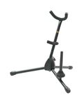Hamilton SS391 Alto/Tenor sax Stand, Black, includes Flute/Clarinet peg