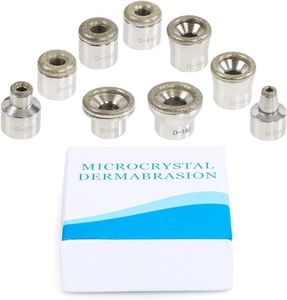 UNOISETION Diamond Microdermabrasion Tips Replacement for Diamond Tip Microdermabrasion Machine, 9PCs Facial Peel Diamond Microderm Tips for Microdermabrasion Device