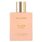 Bella Vita Luxury GLAM Woman Eau De Parfum with African Orange, Jasmine & Patchouli|Premium, Long Lasting Floral & Woody Fragrance EDP for Women, 100ML