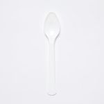 Amscan 9915409-217 - White Eco-Friendly Re-usable Dishwasher Safe Plastic Party Spoons - 24 Pack