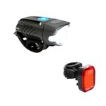 NiteRider Swift 500 Front Bike Light Vmax+ 150 Rear Bike Light Combo Pack- USB Rechargeable Bicycle Headlight LED Front Light Easy to Install Water Resistant Road Commuting Cycling Safety Flashlight