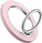 Magnetic Phone Ring Holder for Mag Safe - Lamicall Magnetic Finger Phone Ring Stand Holder, Magnet Ring Grip, Compatible with iPhone 14 Plus 13 12, Pro, Pro Max, Mini, Sakura Pink