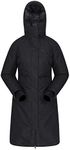 Mountain Warehouse Polar Womens Hybrid Long Padded Jacket - Waterproof Ladies Coat, Breathable, Taped Seams Puffer Jacket - For Travelling & Daily Use Black 12
