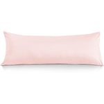 Body Pillow Cover 20x54 Body Pillow Case 100% Egyptian Cotton Hotel Quality 1-Pieces Blush Pink Body Pillow Cover Premium 600 Thread Count Body Pillowcase Zipper Closure - 20 x 54, Blush Pink