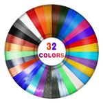 YOUSU 32 Colors 3D Pen Refill PLA Filament 1.75mm, 3D Printer Filament PLA Sample Pack Safe for Kids，Each Color 13feet,Total 419 feet，Compatible with MYNT3D / SCRIB3D 3D Printing Pen