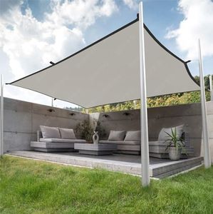 HIPPO Shade Sail 10FTX13FT 230 GSM Sun Shade95% UV Block for Canopy Cover, Outdoor Patio, Garden, Pergola, Balcony Tent (Arctic-White, Customized, Pack of 1)