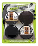 Slipstick GorillaSliders Premium 89mm Furniture Sliders for All Floor Surfaces (16 Piece Moving Kit) Reusable 3.5” Round Furniture Movers for Sliding Furniture on Hardwood & Carpet, Black