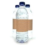 25 Printable Kraft Wide Water Bottl