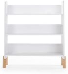 dadada Muse Toddler Bookshelf, 3-Tier 30" Modern Storage Display, White/Natural