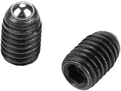 Hilitand 10pcs M8 Hex Socket Ball Spring Plungers Set Screw Thread Ball Plunger Carbon Steel Force Ball Plunger(M8X12)