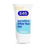 E45 Cooling Sensitive After Sun Gel for Face and Body - Dermatologically Tested & Fragrance-Free - Soothing Non-sticky Formula - Suitable For Dry, Sensitive and Eczema Prone Skin (150ml)