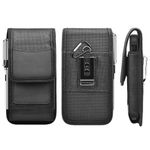 EBIZCITY iPhone 15/14/13/12/11 Pro Max Phone Holster Pouch Wallet Case with Belt Clip, Phone Protective Case, Cell Phone Holsters, Phone Pouch