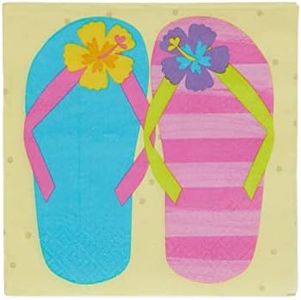 amscan Lot de 16 Serviettes de Table Double épaisseur 33 cm, 9905103, Multicolore
