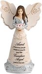 Pavilion Gift Company Elements Aunt Guardian Angel Figurine, 6", Purple