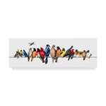 Trademark Fine Art Large Bird Menagerie Ii Wall Decor by Wendy Russell, 16x47"