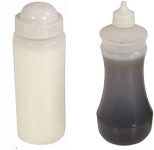 (Vinegar and Salt (2 Bottles)) - Salt Shaker & Vinegar Bottle Set Fish Chip Shop Takeaway Cafe Zodiac Sunnex - Vinegar and Salt (2 Bottles)