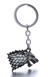 REINDEAR Official Game of Thrones House Stark Sigil Crest Metal Keychain