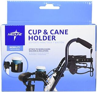 Medline MDSCUPCANEHW Walker Cup and Cane Holder (Pack of 6)