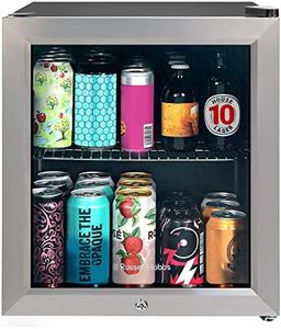 Russell Hobbs Table Top Wine & Drinks Cooler with Lock & Key, 12 bottle capacity, RHGWC3SS-C-LCK, Stainless Steel