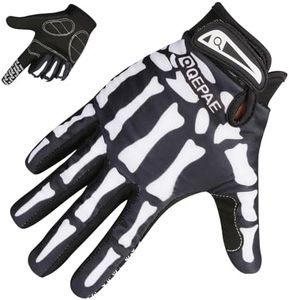 Triwonder Cycling Gloves Mountain Road Biking Riding Gloves Breathable Wear-Resisting Shock-Absorbing for Men and Women (Black - Full Finger, M)