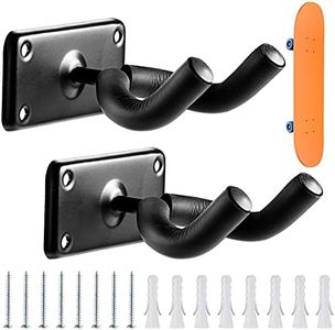 Esk8Club Skateboard Hanger Skateboard Hooks for Wall Longboard Holder Longboard Wall Mount Hangers for Electric Skateboard,2 Pack