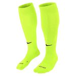 NIKE Unisex Classic Football Socks, Volt/Black, L UK