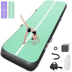 Inflatable Tumbling Gym Mat 10cm high 2M Inflatable Air Gymnastics Mat Training Mats Gymnastics tumbling mat with Air Pump