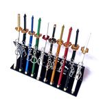 GULLI BULLI UNSHARPED Metal Katana Keychain with Stand - See images for size - MultiColor - Random 10 Katanas with a stand to place all 10