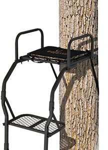 BIG GAME Warrior Pro Ladder Whitetail Deer Elk Mule Above Hunting Outdoors Flex-Tek Seat 16' Tall 1-Person Tree Stand