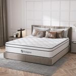 SUAYEA Full Mattress, 10 Inch Full Size Mattress in a Box, Hybrid Mattress Full Size with Gel Memory Foam and Pocket Spring, Ultimate Motion Isolation and Edge Support, Medium Firm Mattress Full