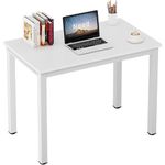 Need Small Table - 31.5 Inch Study Desk for Narrow Spaces,Sturdy and Heavy Duty Study Workstation for Laptop-Easy Assembly Homework Desks AC3DW8040