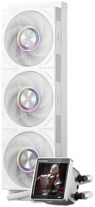 PCCOOLER CPU Cooler AIO Liuquid Freezer, 3.4-inch IPS Display, 360mm ARGB Water Cooling, High-Performance F7 X120 Modular Fan, Compatible with AM4/AM5, LGA115X/1200/1700/1851 (CPS DT360 White)