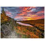 Cloud Lake, Porcupine Mountains State Park, Michigan - Premium 500 Piece Jigsaw Puzzle for Adults