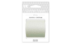 Best Creation Glitter Tape, 50mm/5m, White