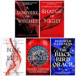 Deborah Harkness All Souls Series 1-5 Books Collection Set (A Discovery of Witches, Shadow of Night, The Book of Life, Time's Convert & The Black Bird Oracle)