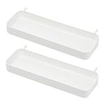 Ikea SKADIS Shelf (Fits SKADIS Peg Board), White, 28x9x3 Centimetres - Set of 2, 28x9x3cm